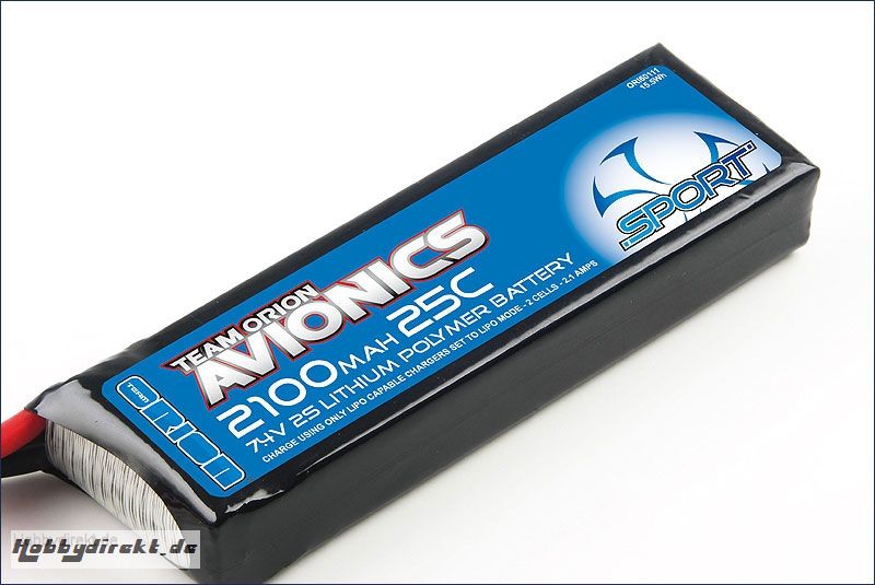 Avionics Sport Lipo 2100 7,4V (25C) Team Orion ORI60111