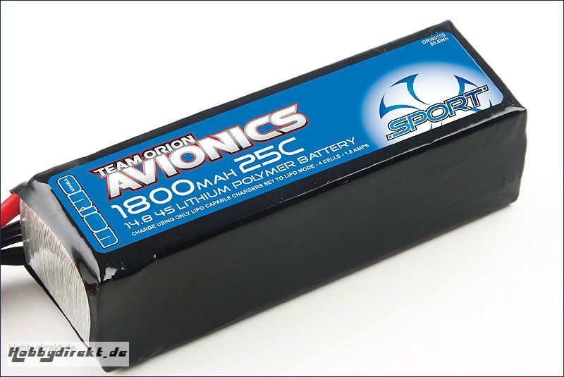 Avionics Sport Lipo 1800 14,8V (25C) Team Orion ORI60120