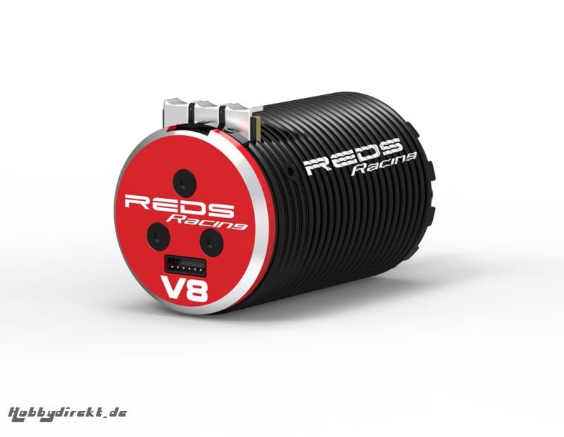 BRUSHLESS MOTOR REDS V8 2100KV 4 POLE SENSORED Kyosho REDMTEG0002