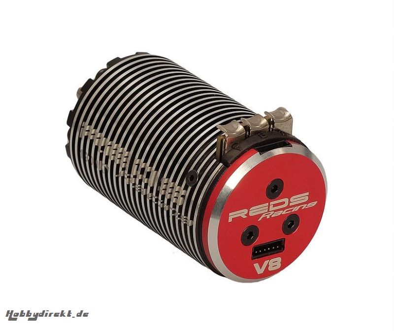 BRUSHLESS MOTOR REDS V8 2100KV 4 POLE SENSORED GEN 2 Kyosho REDMTEG0005