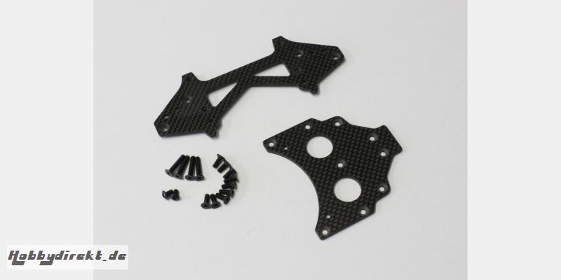 HINTERE AUFHAENGUNGSPLATTE IN CARBON (KIT LONG WHEEL BASE) Kyosho SCW022