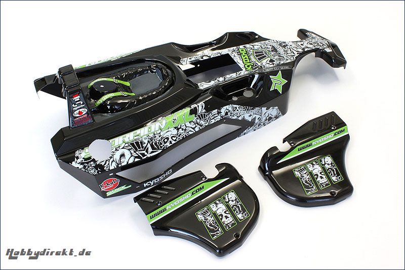 Karosserie Scorpion XXL GP schwarz, lac. Kyosho SXB102