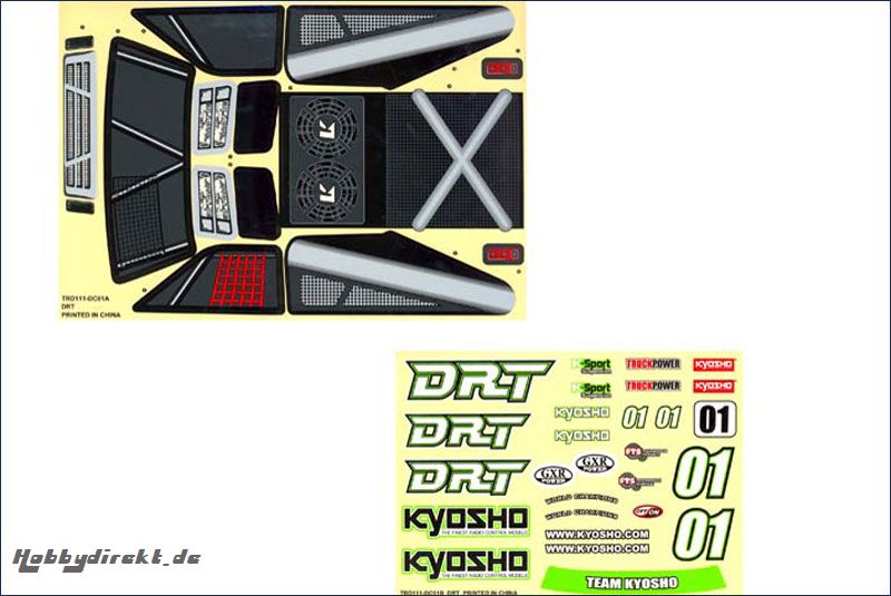 Dekorbogen DRT Kyosho TRD-111