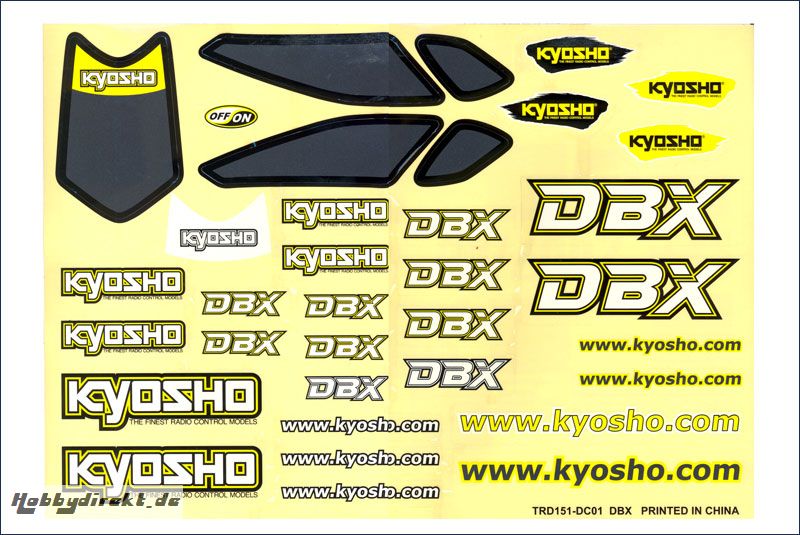 Dekorbogen  DBX Kyosho TRD-151