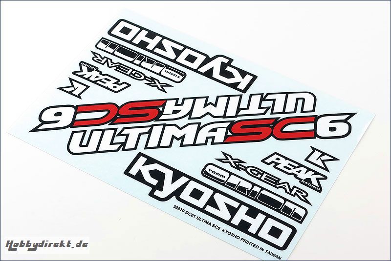 Dekorbogen Ultima SC6 Kyosho UMD-04