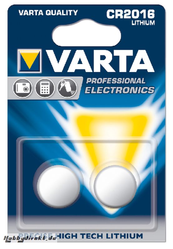 VARTA ELECTRONIC LITHIUM DRY CELL CR2016 Kyosho V6016101402