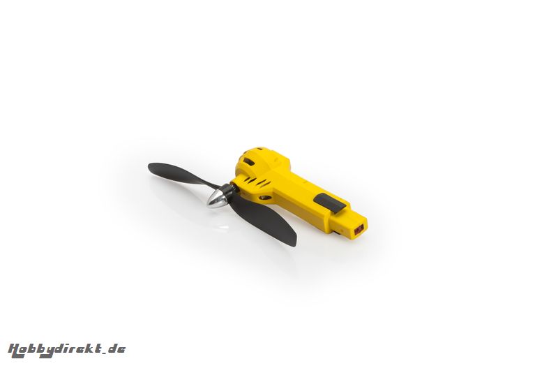 Gelber Arm mit Motor und Propeller (rechtsdrehend/cw, rote LED) - Gravit Dark Vision LRP 222899