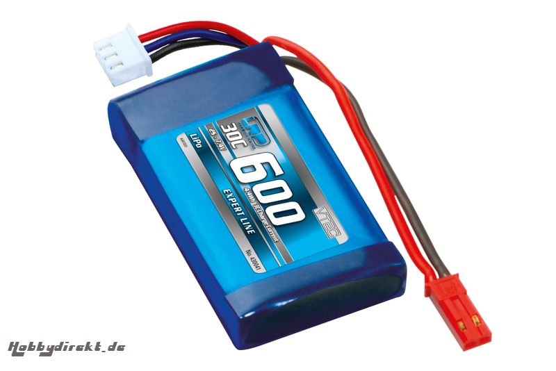 Lipo Flugakku 600 - 30C - 7.4V LRP 430041