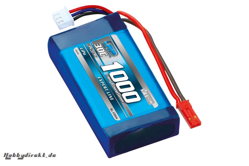 Lipo Flugakku 1000 - 30C - 7.4V LRP 430044