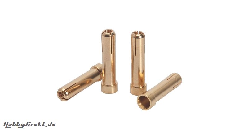 5mm auf 4mm Gold Adapterstecker 4 St LRP 65811