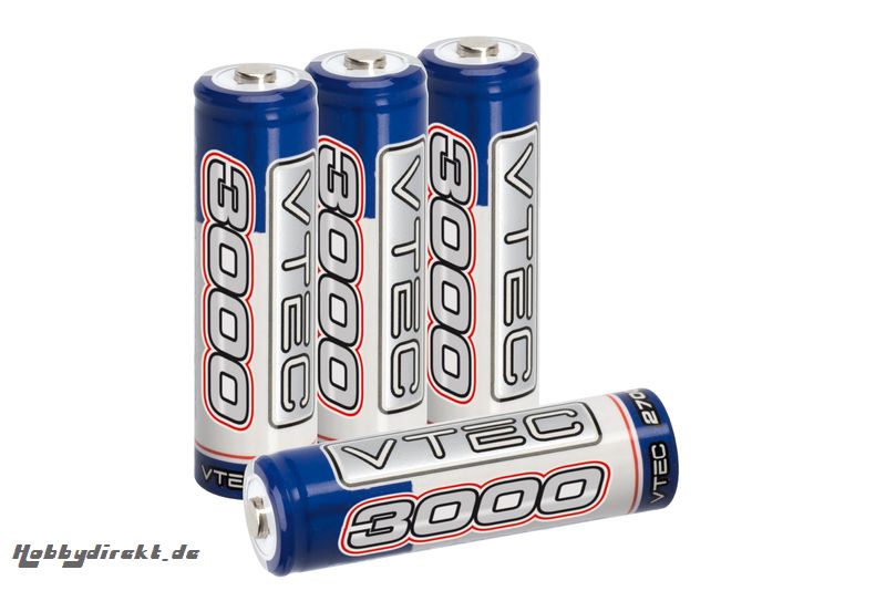 VTEC AA 3000mAh UC2 Mignon Akku (4 Stück)  LRP 78221