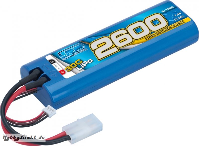 LRP LiPo Power Pack 2600 - 7.4V 30C MPS LRP 79895