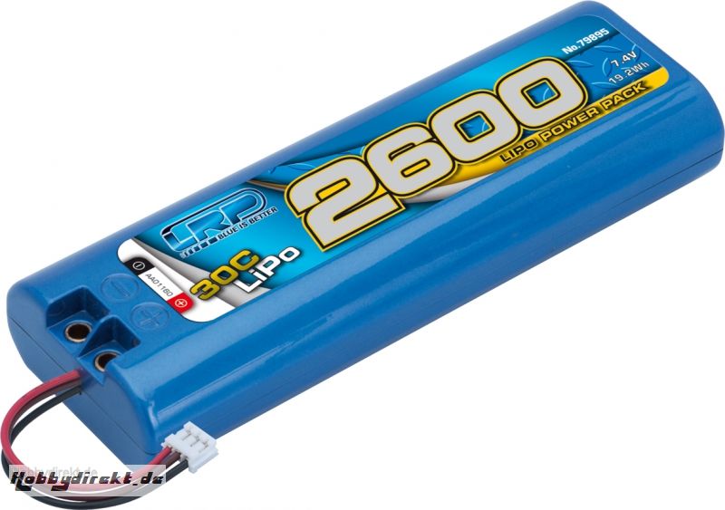 LRP LiPo Power Pack 2600 - 7.4V 30C MPS LRP 79895