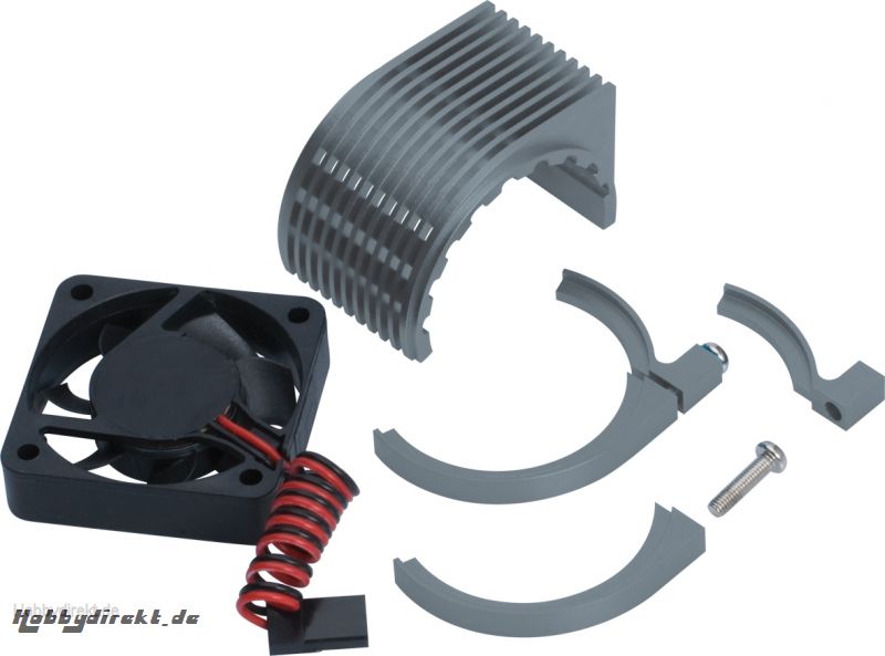 Radical Motor Heatsink + Fan, Gunmetal LRP 82521