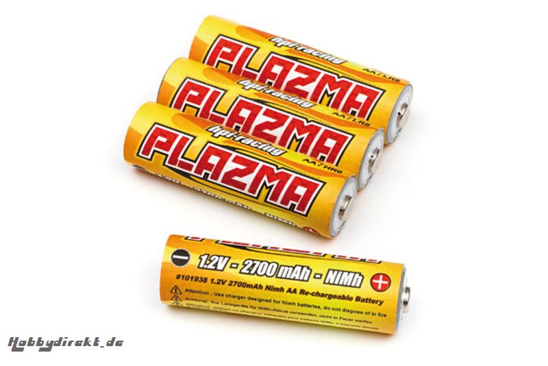 1.2V 2700mAh NiMh AA Zelle (4St/Plazma) hpi racing H101938