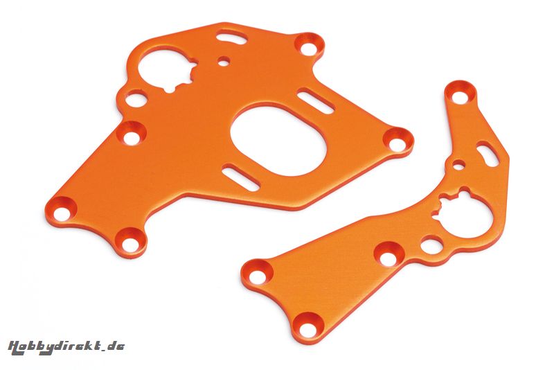 Motorhalter Set (l, r/orange/Sprint 2) hpi racing H106838