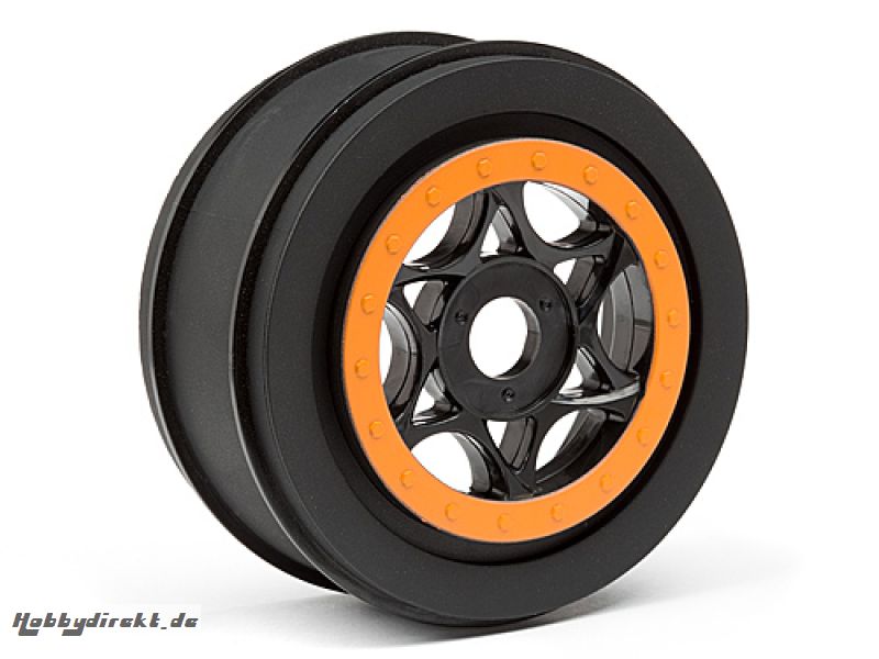 AH-64 Felge schwarz/orange (42x83mm/2St) hpi racing H107855