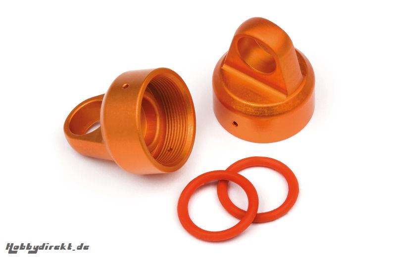 Dämpferkappe oben (Alu/orange/2St/SavXS) hpi racing H108070