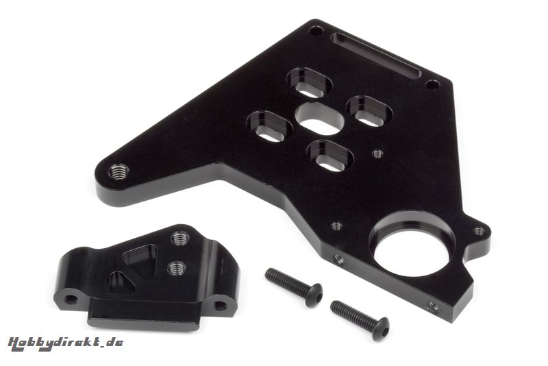 Motorhalter Set(Alu/schwarz/Baja5B Flux) hpi racing H108723