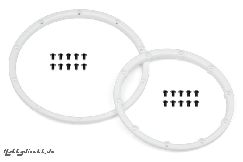 Bead Lock Felgen-Ringe (weiss/f. 2 Felg) hpi racing H110545