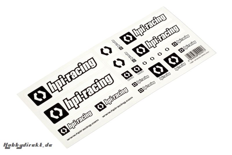 HPI Racing Logo Aufkleber (weiss) hpi racing H112887