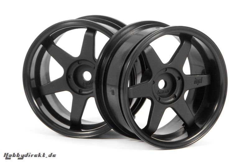 TE37 Felge 26mm (schwarz/6mm Offset) hpi racing H3846