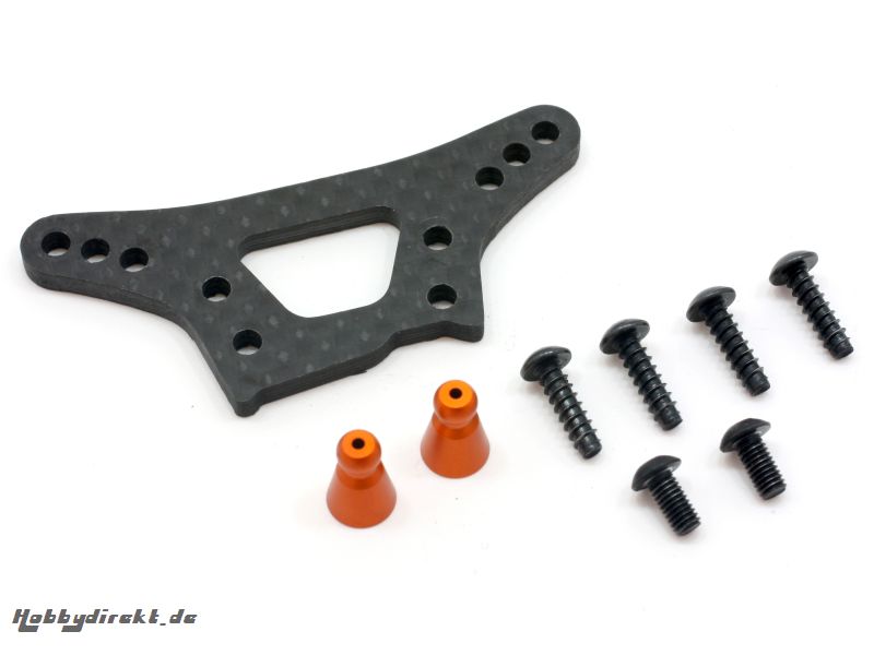 Daempferbruecke vorne(Kohlefaser/3mm/CR) hpi racing H87089