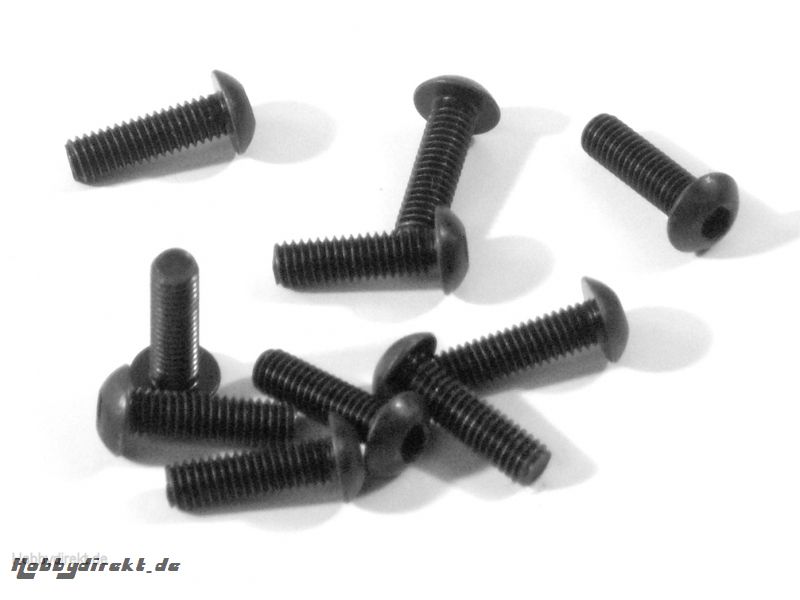 Flachkopfschraube M3x10mm (Innensechskant/10St) hpi racing HZ353