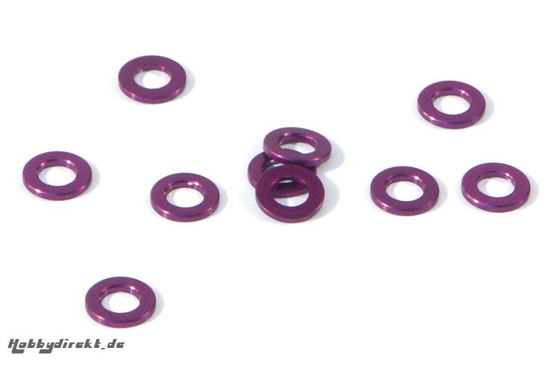 Alu Unterlagscheibe 3x6x0.75mm (10St) hpi racing HZ814