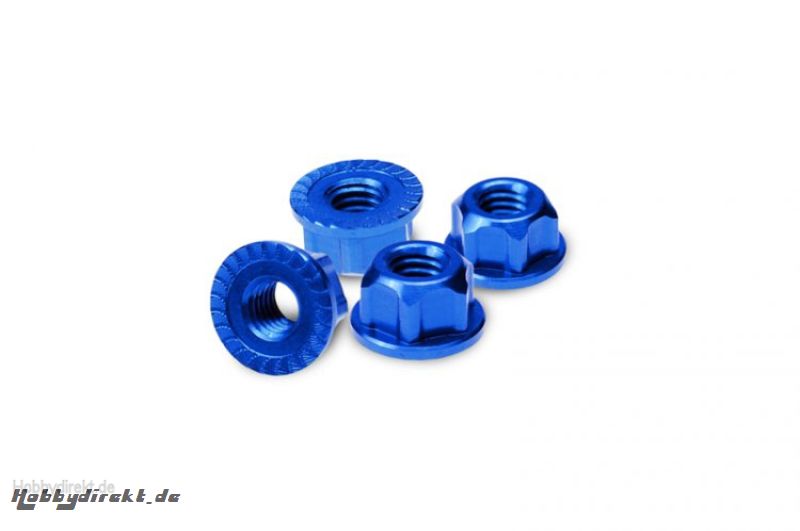 4mm Radmuttern selbstsichernd (Blau) LRP J2089