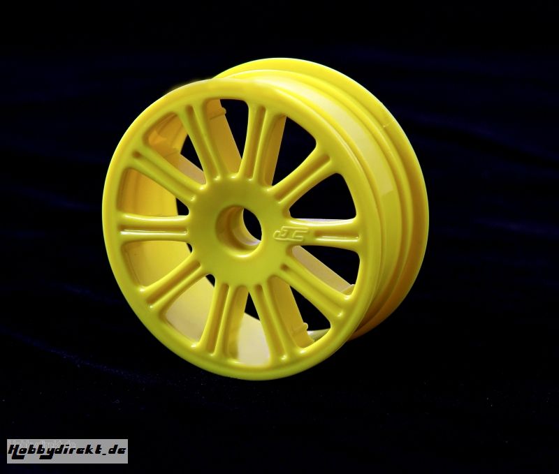 Rulux - 1/10th RC10B4 front wheel (yello LRP J3305Y