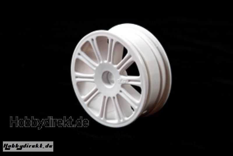 Rulux - 1/10th RC10B4 front wheel (white LRP J3305