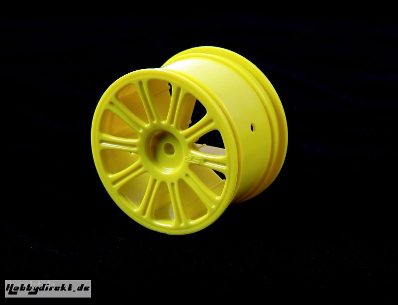 Rulux - 1/10th RC10B4 rear wheel (yellow LRP J3306Y