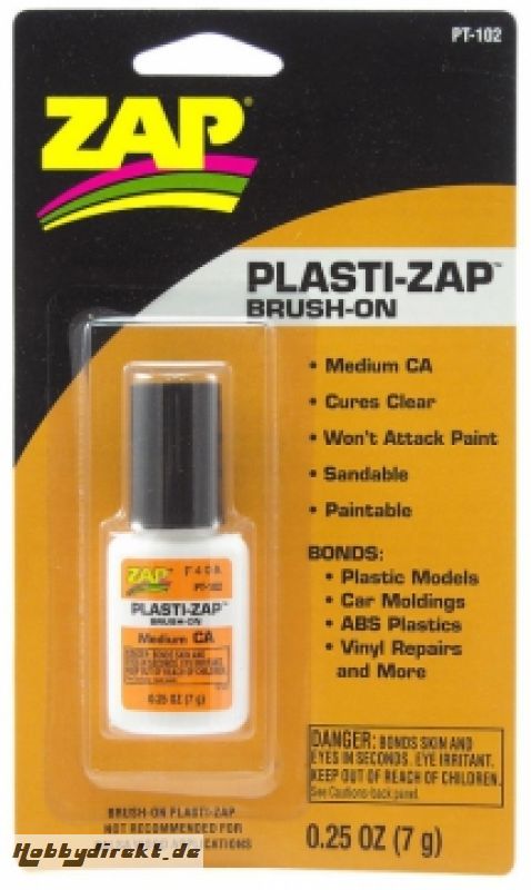 Plasti-Zap CA Plastikkleber 7 (Pinsel) LRP PT102