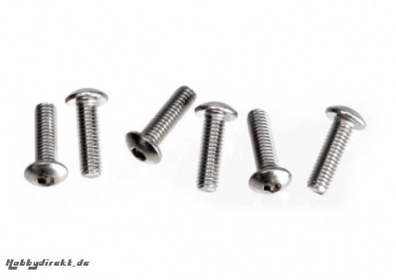 Screws M3x10 Button-head Hex Socket Stainless Steel (6) Traxxas 2577X