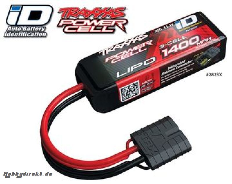 Li-Po Battery 3S 11,1V 1400mAh 25C iD-connector Traxxas 2823X