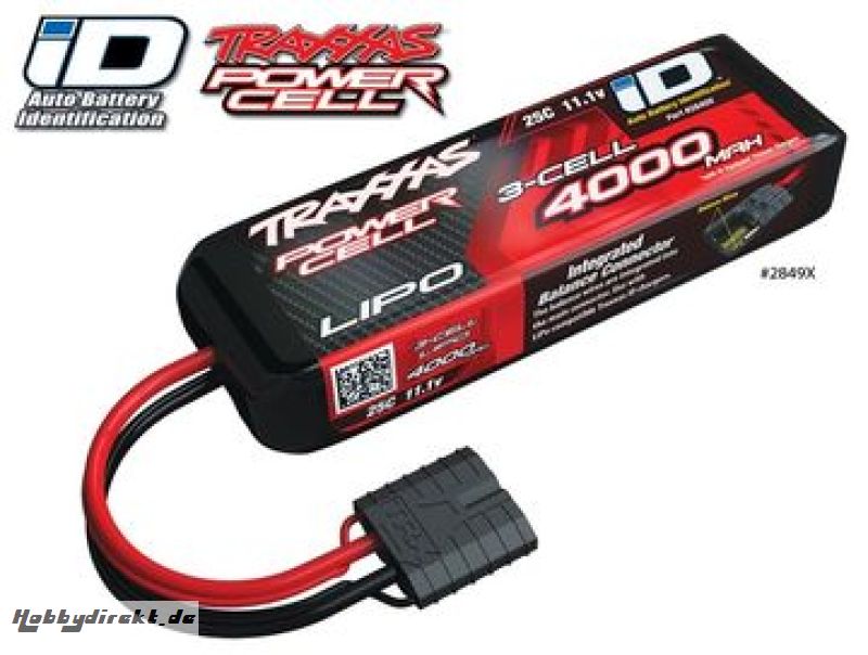 Li-Po Battery 3S 11,1V 4000mAh 25C iD-connector Traxxas 2849X