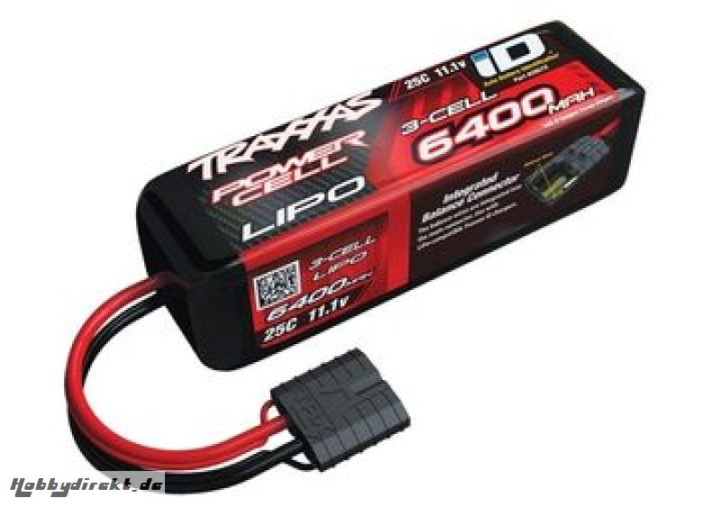 Li-Po Battery 3S 11,1V 6400mAh 25C iD-connector Traxxas 2857X