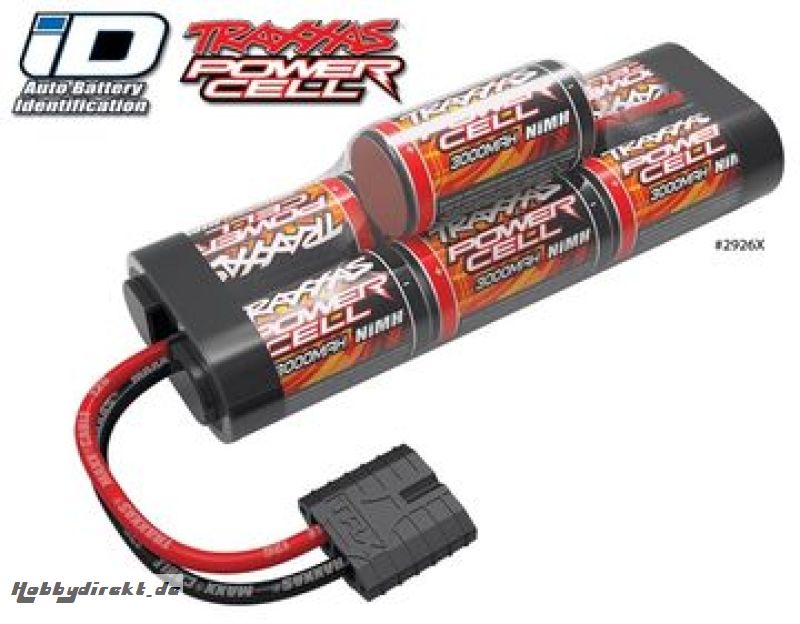 NiMH Battery 8,4V 3000mAh Hump iD-connector Traxxas 2926X