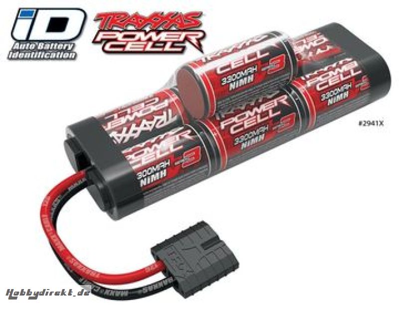 NiMH Battery 8,4V 3300mAh Series 3 Hump iD-connector Traxxas 2941X