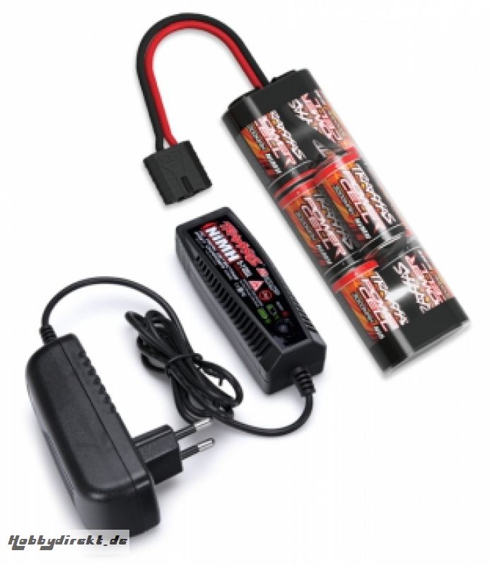 Charger (2A) and 8,4V NiMH 3000mAh Hump iD Combo Traxxas 2984G