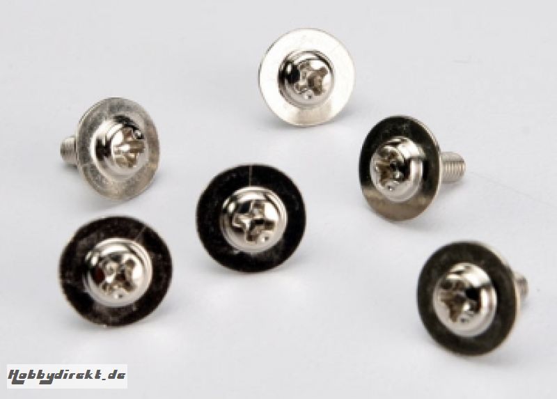 Screws M3x8mm Washerhead (6) Traxxas 3185X