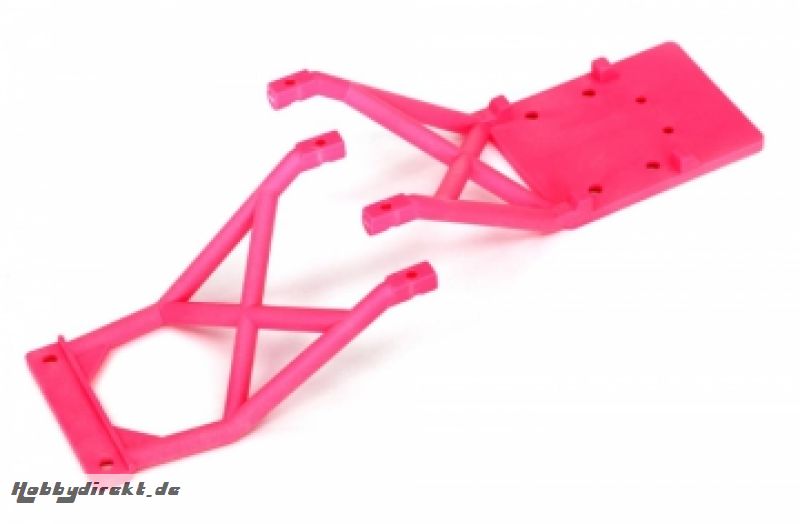 Skid Plates Front and Rear Pink Traxxas 3623P