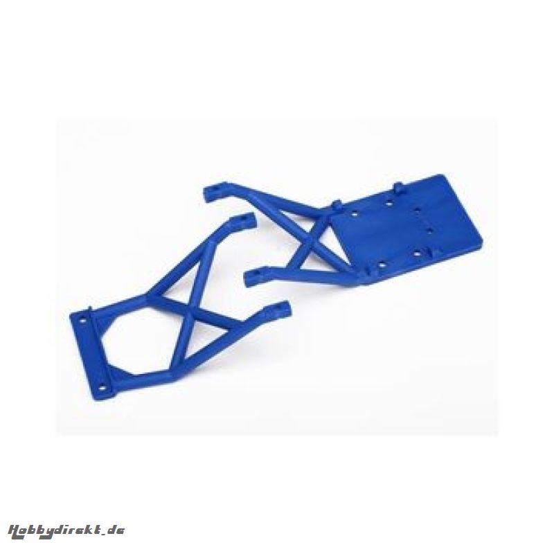 Skid Plates Front and Rear Blue Traxxas 3623X