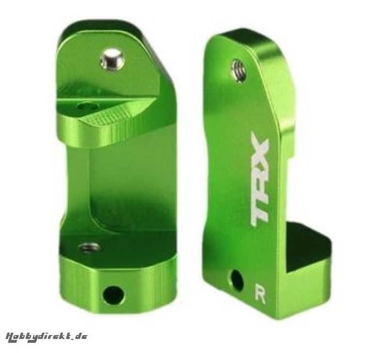 Caster Block Aluminium Green (Pair) Traxxas 3632G