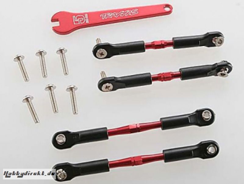 Turnbuckle Camber Link Set Aluminium Red Traxxas 3741X