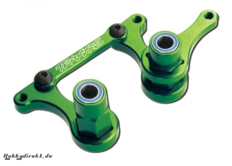 Steering Bellcranks Alu Green Traxxas 3743G