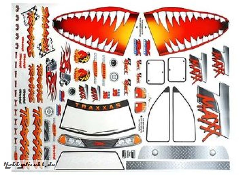 Decal Sheets Jaws T-Maxx Traxxas 4913X