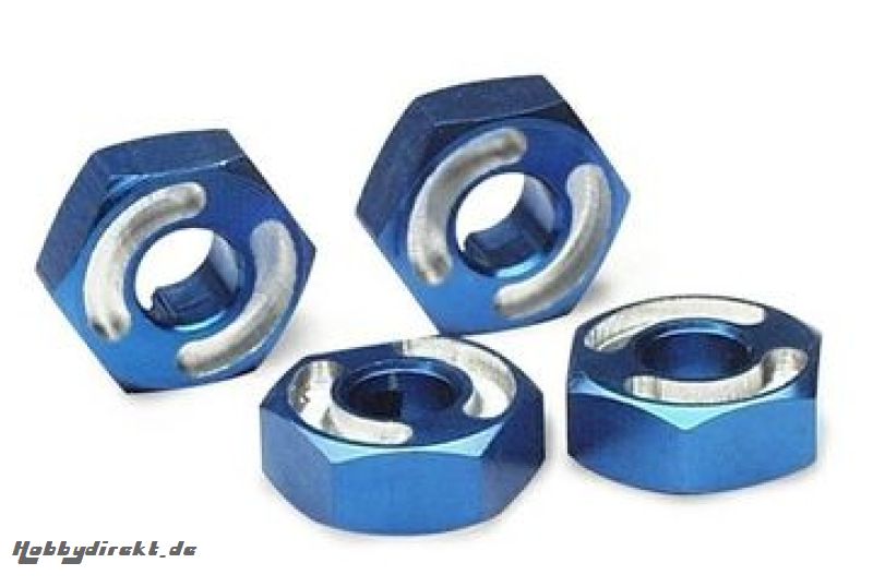 Wheel Hubs Hex 14mm Alu Blue (4) T-Maxx/ Slayer Pro Traxxas 4954X