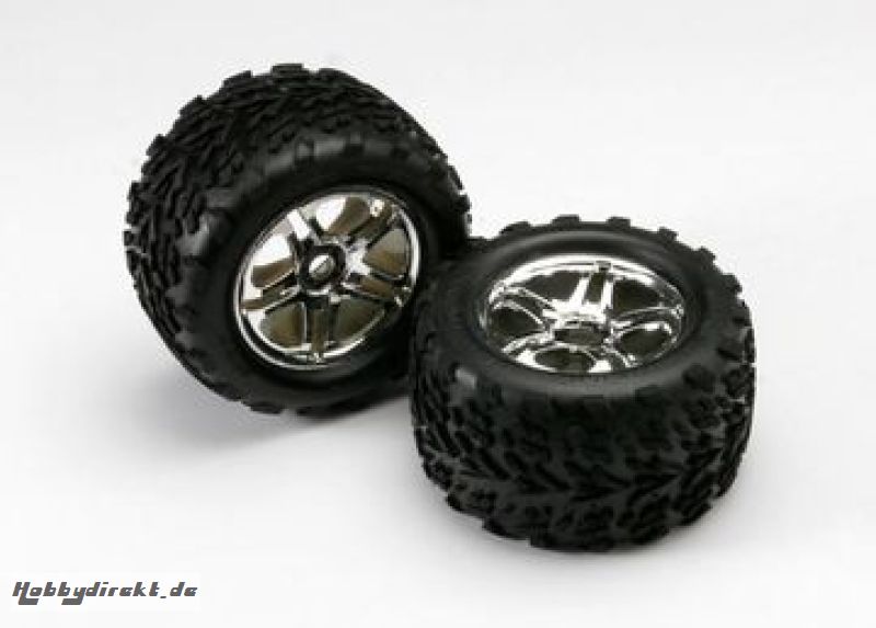 Tires & Wheels Talon/SS Chrome (17mm) 3.8 (2) Traxxas 5174R